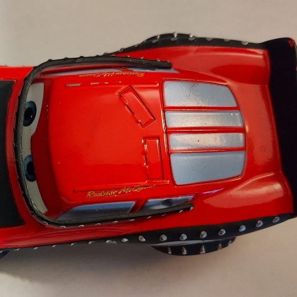 Disney Pixar Cars Heavy Metal Lightning McQueen Rare Die-cast 1:55 Model - Picture 4 of 6